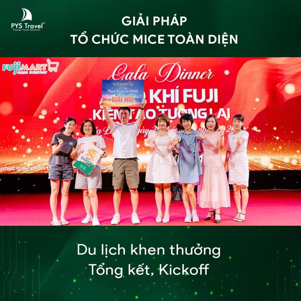 các giải thưởng từ pys travel
