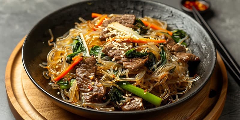 ẩm thực hàn quốc miến trộn