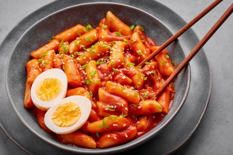 ẩm thực hàn quốc bánh gạo cay