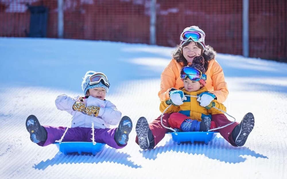 vui chơi tại Fujiyama Snow Resort