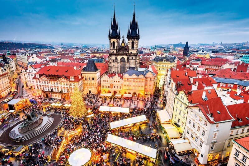 Giáng sinh mùa đông châu Âu ở Séc