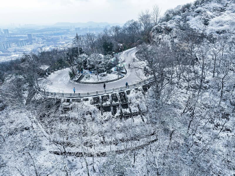 Núi Tử Kim vào mùa đông Nam Kinh Trung Quốc