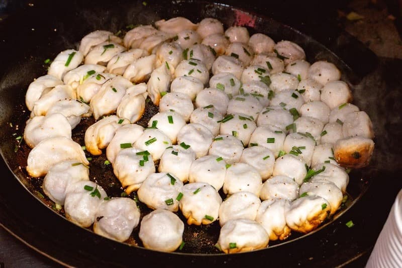 bánh bao chiên ẩm thực thượng hải