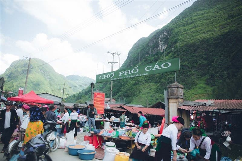Phố Cáo Hà Giang có gì, chợ Phố Cáo Hà Giang
