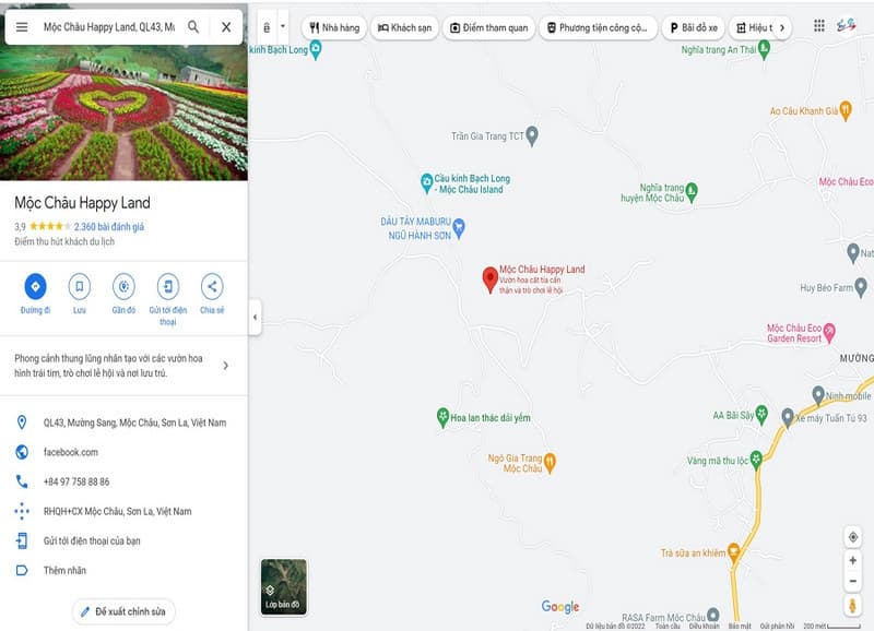 happy land mộc châu