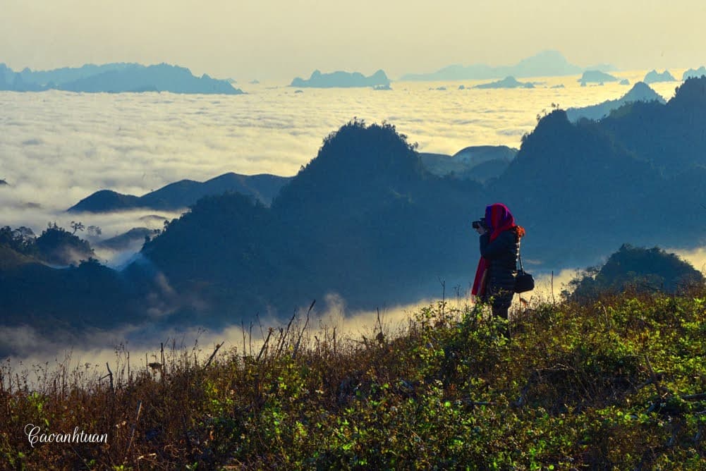 săn mây ở hang Kia Pà Cò