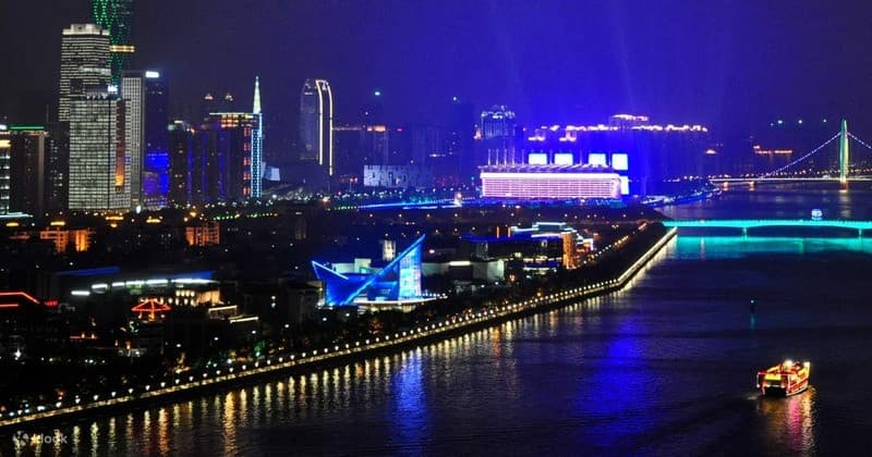 Sông Châu Giang về đêm mang nét đẹp huyền ảo quyến rũ