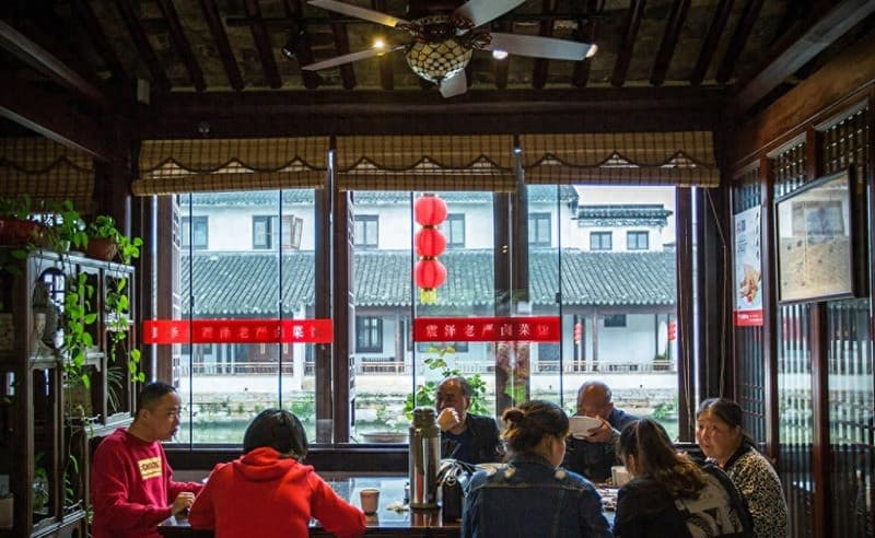 Một quán mì cũ không tên tại cổ trấn Tô Châu