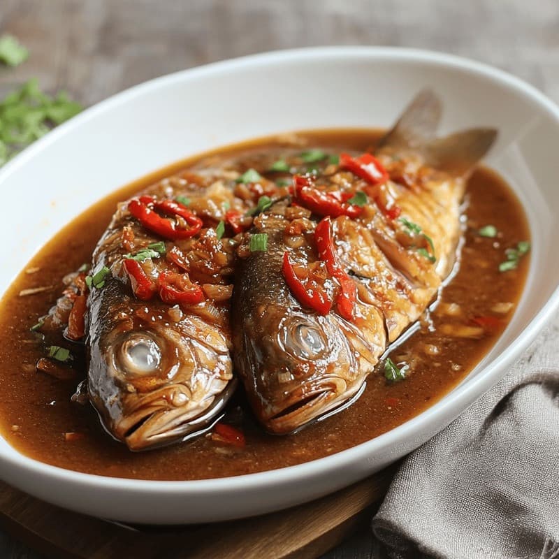 Cá sông kho tương