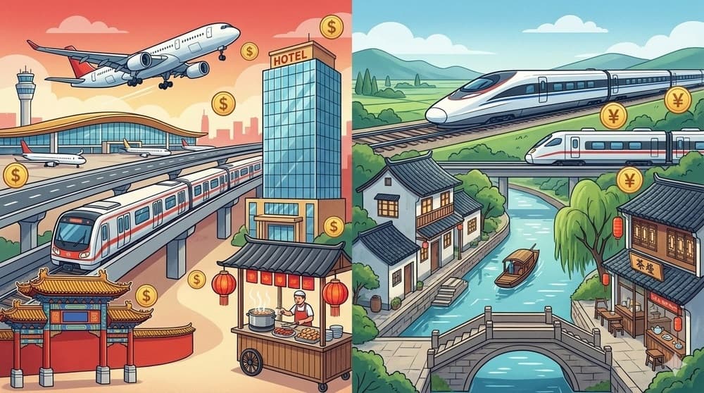 So sánh chi phí Bắc Kinh Tô Châu