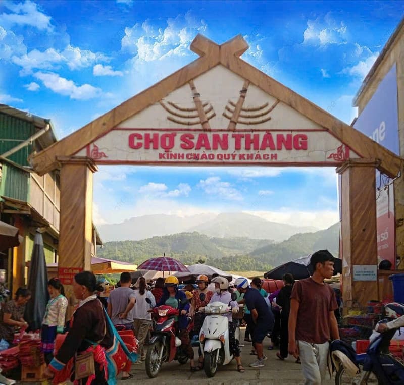 chợ phiên san thàng