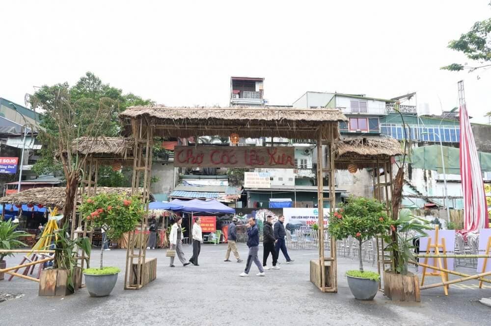 chợ cốc lếu xưa