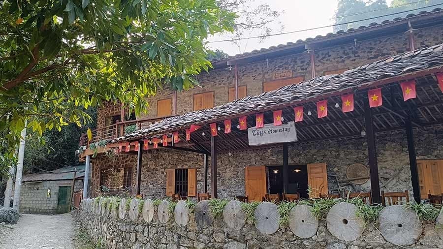 không gian làng quê mộc mạc ở làng đá Khuổi Ky