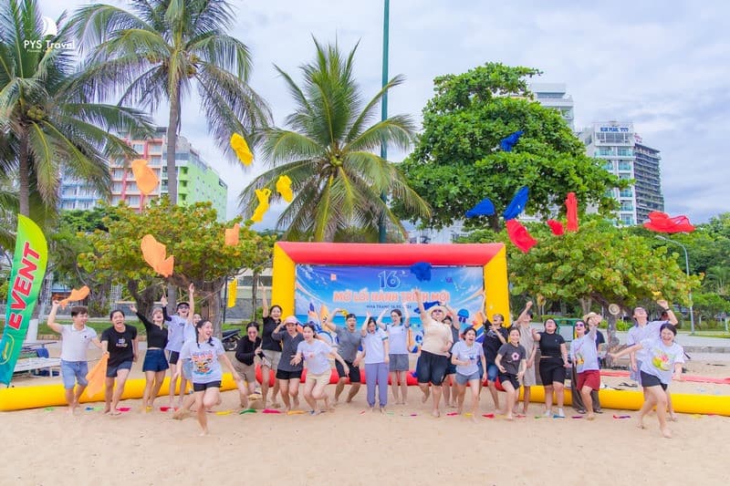 Sinh nhật 16 tuổi PYS Travel, teambuilding nha trang
