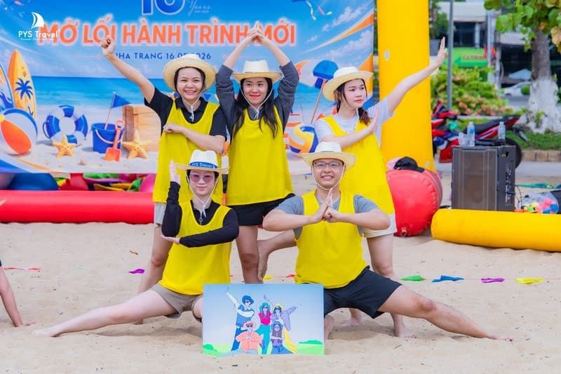 Sinh nhật 16 tuổi PYS Travel, teambuilding nha trang