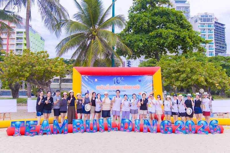 Sinh nhật 16 tuổi PYS Travel, teambuilding nha trang