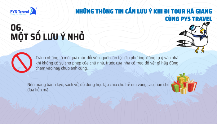 lưu ý khi đi tour Hà Giang