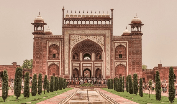 cổng vào taj mahal ấn độ