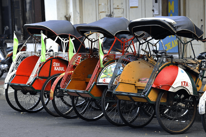 xe becak indonesia