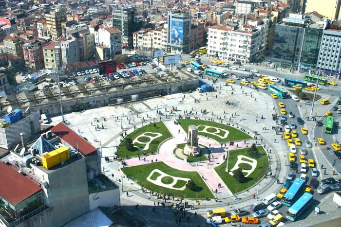 khu vực quảng trường Taksim