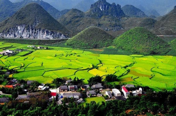 núi đôi quản bạ vào mùa hè