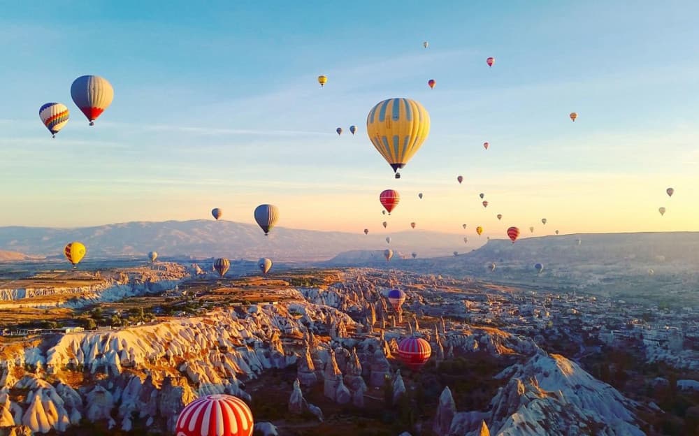 Trải nghiệm bay khinh khí cầu ở Cappadocia