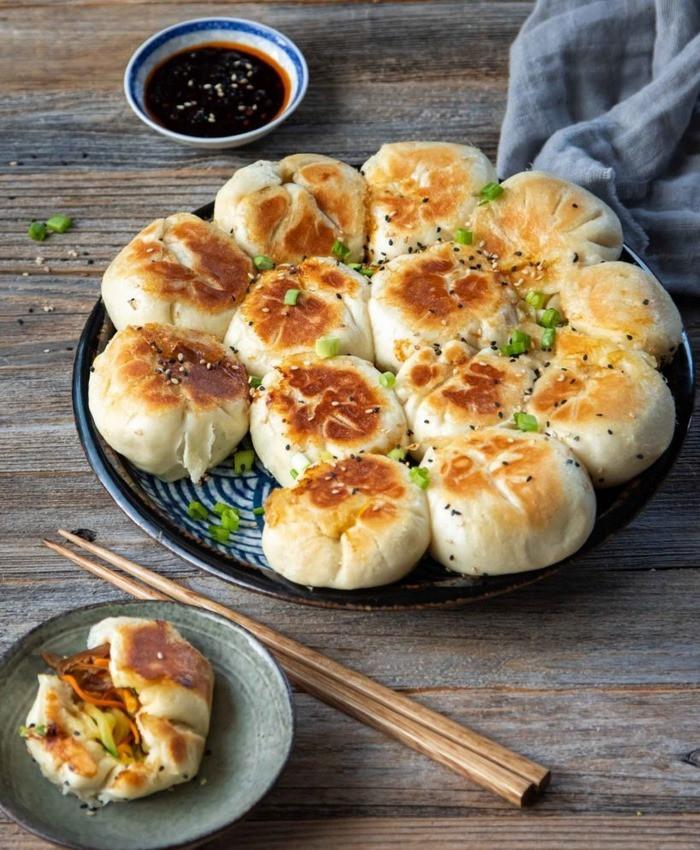 Bánh bao chiên ở Thượng Hải