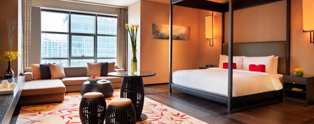 không gian phòng khách sạn