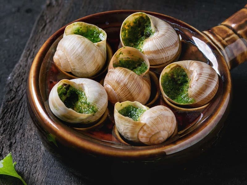 Món ốc sên nướng nước Pháp