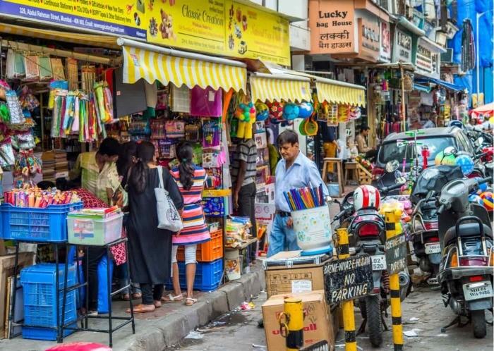 khu chợ tại mumbai