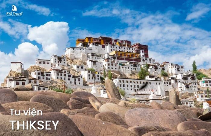 Tu viện Thiksey với kiến trúc độc đáo