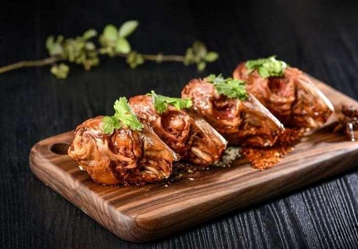 Thịt thỏ được chế biến trông rất đẹp mắt