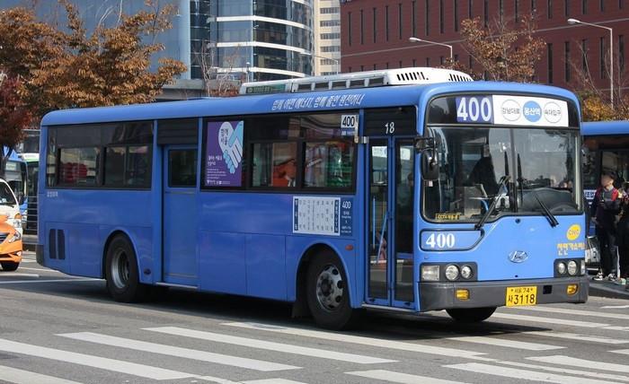 Xe bus là phương tiện di chuyển phổ biến tại Hàn