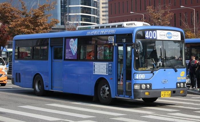 Xe bus là phương tiện di chuyển phổ biến tại Hàn