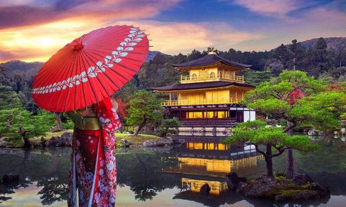 Du khách có thể thuê kimono để chụp ảnh