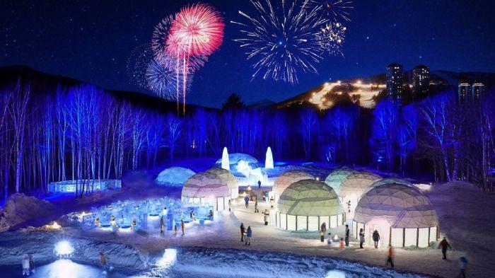 Làng băng Ice Village và Sân thượng Muhyo Terrace