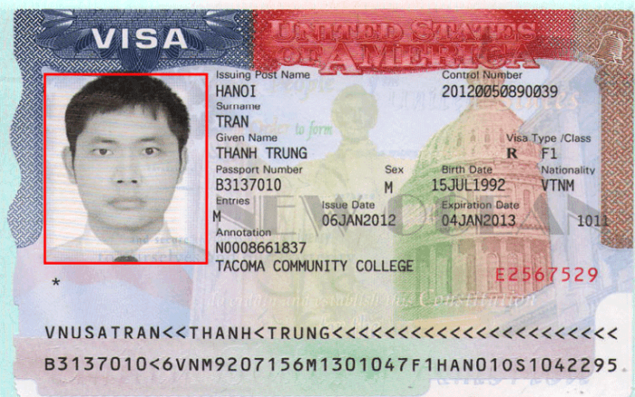 Visa du học Mỹ loại F1