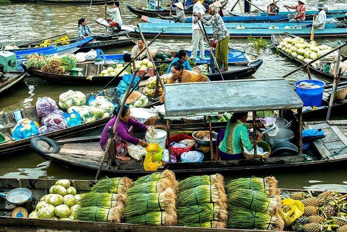 Chợ nổi Trà Ôn- nét giao thương vùng Cửu Long