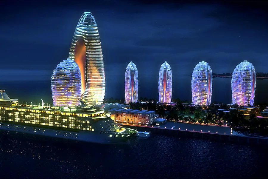 du thuyền thăm vịnh tam á về đêm