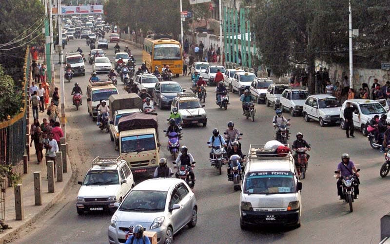 di chuyển bằng taxi tại nepal
