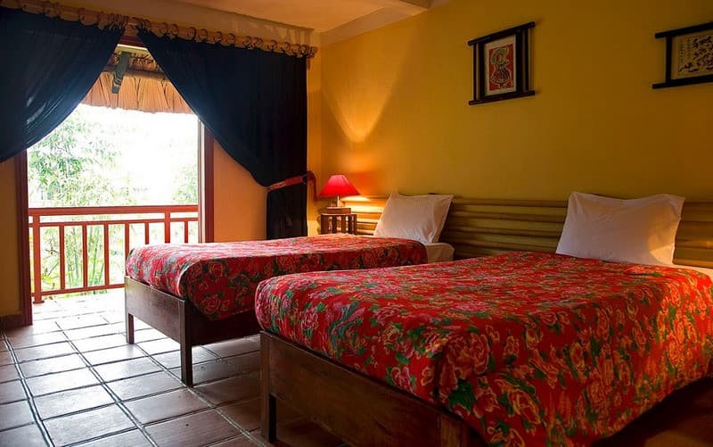 Khu vực phòng ngủ homstay du lịch tháng 12