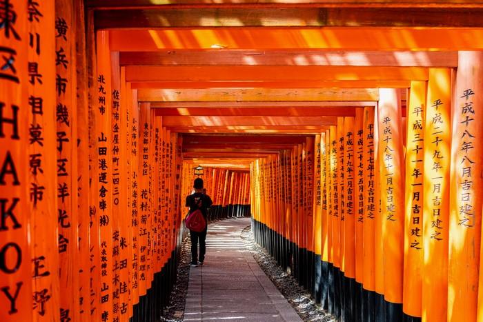 Đền Fushimi Inari mùa thu