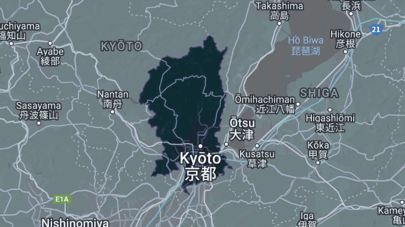 vị trí địa lý kyoto nhật bản