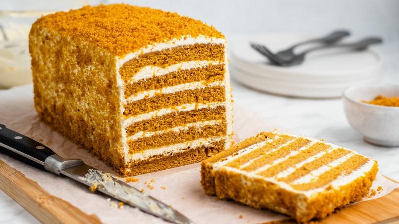 bánh kẹo nga russian honey cake