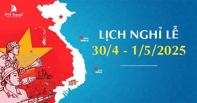 Ngày lễ 30/4 - 1/5 năm 2025 được nghỉ bao nhiêu ngày?