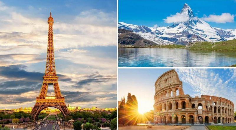 Tour Châu Âu: Pháp - Thụy Sĩ - Ý 10 ngày 9 đêm từ TP.HCM - Quốc Khánh 2/9
