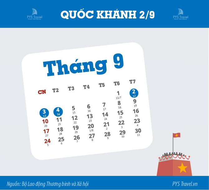 Lễ Quốc khánh 2/9/2017 được nghỉ mấy ngày? Cập nhật ngay!