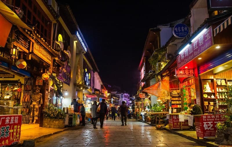 Tham quan Phố Tây Dương Sóc Quế Lâm