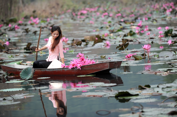 Khi Miền Bắc chuyển thu thì miền Tây bước vào mùa nước nổi đẹp đến ngât ngây