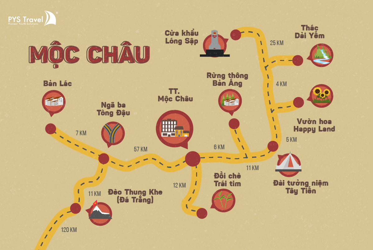 Lịch trình du lịch Mộc Châu 2 ngày 1 đêm chi tiết nhất 2020